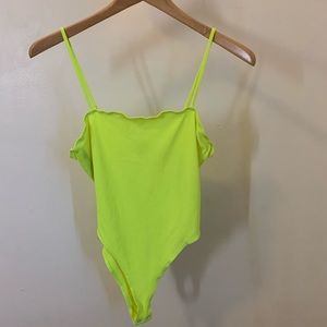 Neon yellow/green bodysuit